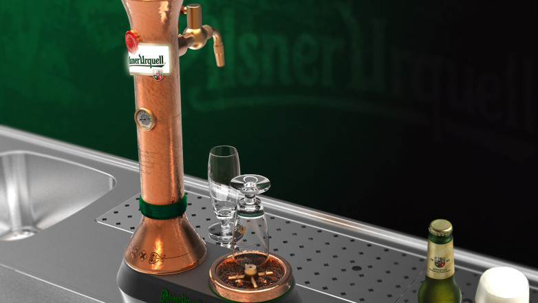 Flex - Pilsner Urquell Case -Tap Rinser On Bar
