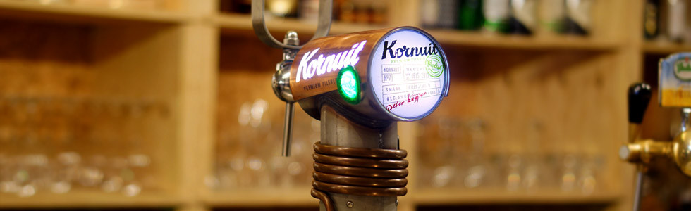News - Introduction of a new beer font design for brand Kornuit