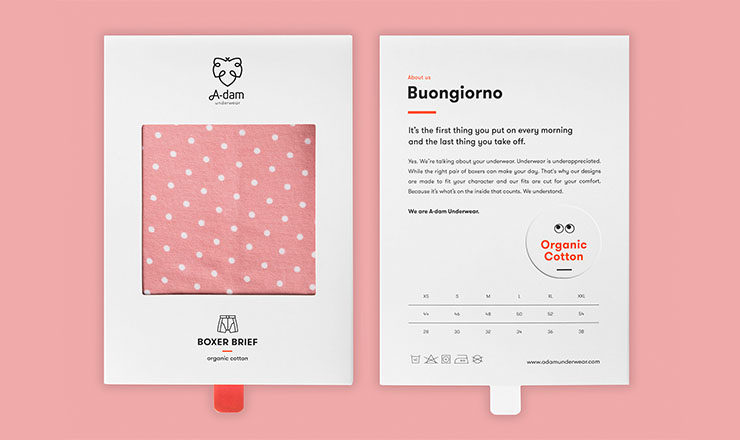 front and back packaging design